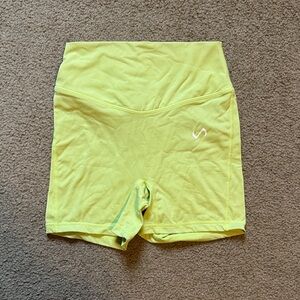 Vibrant Lime Athletic Shorts for Women